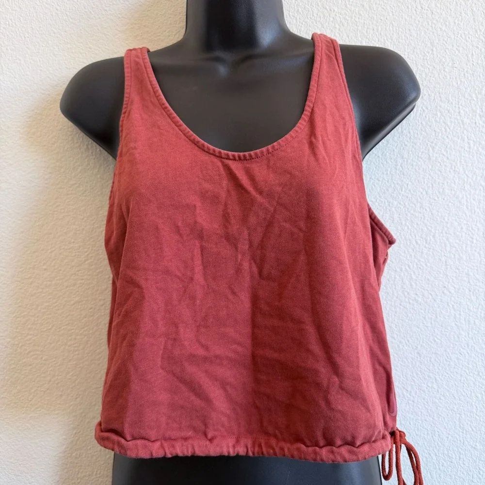 Nike Sportswear Essential Women Cropped Tank Top Terracotta Red DA1034-832 Small